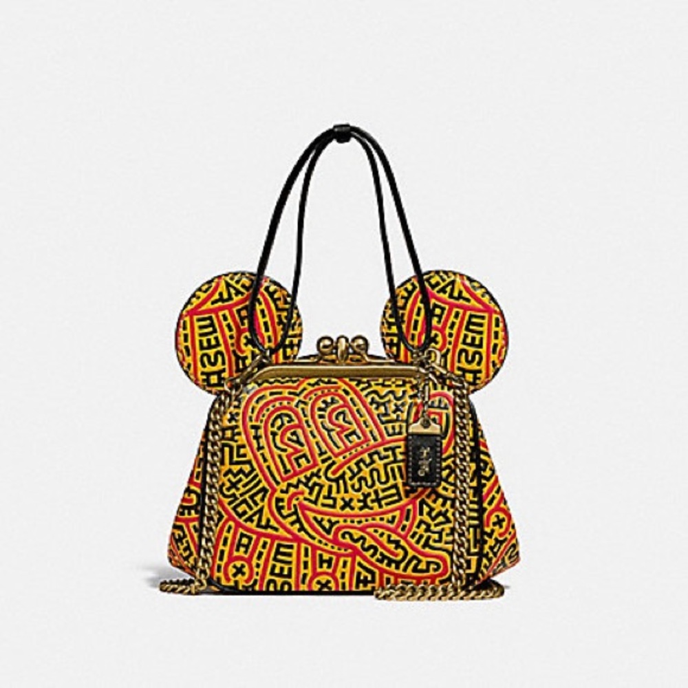 DISNEY MICKEY MOUSE X KEITH HARING KISSLOCK BAG